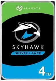 Фото 1/10 4TB Seagate Skyhawk (ST4000VX016) {Serial ATA III, 5400 rpm, 256mb, для видеонаблюдения}