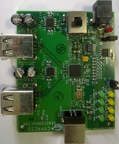 CY4606, Interface Development Tools USB 2.0 4-Port Hub