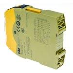 750126, Dual-Channel Two Hand Control Safety Relay, 24V dc, 3 Safety Contacts