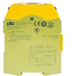 750126, Dual-Channel Two Hand Control Safety Relay, 24V dc, 3 Safety Contacts