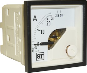 EQ44-I1622N1CAW0ST, Sigma Analogue Panel Ammeter 25A AC, 48mm x 48mm Moving Iron