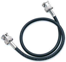 Фото 1/2 BU-5050-B-24-0, RF Cable Assemblies Black BNC Male on Both Ends, 24" RG58 Coax