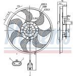 85784, Вентилятор ASTRA H (04-) 1.6 i 16V ZAFIRA B (05-) 1.6 i 16V