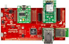 DM320104-BNDL, Dev.kit: Microchip PIC; PIC32; Curiosity; Add-on connectors: 3