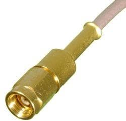 131-6402-001, Conn SMC PL 0Hz to 10GHz 50Ohm Crimp ST Cable Mount Gold