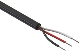 30-00377, Multi-Conductor Cable Polyvinyl Chloride 3Conductors 26AWG 4.2mm 300V Black Polyvinyl Chloride