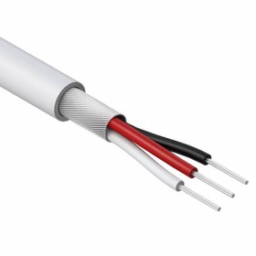 30-00278, Multi-Conductor Cable Spiral Low Density Polyethylene 3Conductors 32AWG 2.15mm 150V White Polyvinyl Chloride
