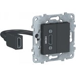 Schneider Electric Unica New Антрацит Розетка HDMI