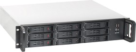 Фото 1/10 Серверный корпус ExeGate EX284961RUS Pro 2U650-HS09  RM 19", высота 2U, глубина 650, без БП, 9xHotSwap, 2*USB