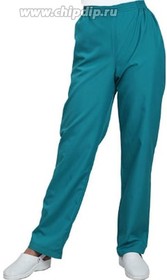 Антистатические брюки модельные, цвет - голубой (тип ткани: D), знак ESD, размер 40-42, Рост 158-164