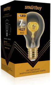 Фото 1/2 Светодиодная (LED) Лампа ART Smartbuy-A60-7W/3000/E27 (SBL-A60Art- 7-30K-E27)/100