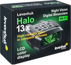 Фото 1/10 77664, Бинокль цифровой ночного видения Levenhuk Halo 13x Wi-Fi