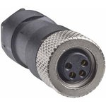 XZCC8FCM30S, Circular Connector, 3 Contacts, Cable Mount, M8 Connector, Socket ...