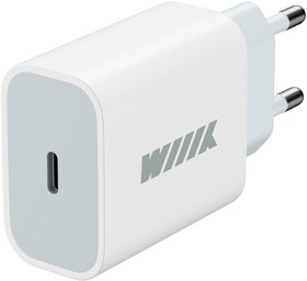 Фото 1/3 Сетевое зар./устр. Wiiix UNN-4-1-01-PD 20W 3A (PD) USB Type-C белый