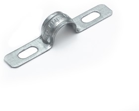 Скоба металлическая двухлапковая усиленная противопожарная СМДУ d12-13 мм (100шт/1400шт уп/кор) Промрукав