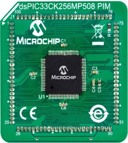 Фото 1/3 MA330042, Plug-In Evaluation Module for DSPIC33CK256MP508 Microcontroller