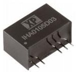 IHA0109D09, Isolated DC/DC Converters - Through Hole DC-DC, 1W, dual output, high isolation, SIP7