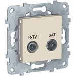 Schneider Electric Unica New Беж Розетка R-TV/ SAT, оконечная