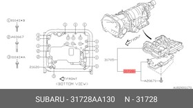 31728AA130, Фильтр АКПП SUBARU Forester, Impreza, Legacy, Outback 2005-2013