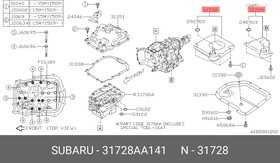 31728AA141, Фильтр АКПП SUBARU Forester, Impreza, Legacy, Outback 2012-2016