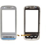 Сенсорное стекло (тачскрин) для Nokia C6-00 белый
