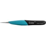 EOODSA, 120 mm, Stainless Steel, Inside Serrated, ESD Tweezers