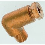 181450618, Enots 36 Series Elbow Threaded Adaptor, R 1/8 Male to Push In 6 mm ...