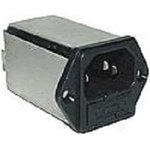 860-04/002, Power Line Filter EMI 50Hz/60Hz 4A 250VAC Solder Lug Flange Mount
