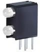 WP937MD/2EGW, LED Circuit Board Indicators 3mm 617/568nm Bi-lvl LED INDICATOR