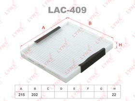 LAC-409, LAC-409 Фильтр салонный LYNXauto