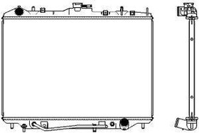 32411003 32411003SAK_радиатор системы охлаждения! АКПП,16мм\Isuzu Axiom 3.5i 01-04