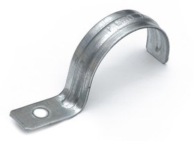 Скоба металлическая однолапковая усиленная противопожарная СМОУ d38-40 мм отв. d 6,5 мм (50шт/400шт уп/кор) Промрукав