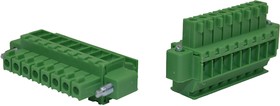 Разъём KLR15GKAM-3.5-08P 8P/7A/320V/1.5mm2/ RM3.5mm/Зелёный (НУ=50шт)