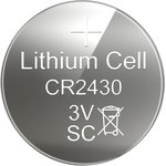Литиевый элемент питания Smartbuy CR2430/5B (100/2000) (SBBL-2430-5B)