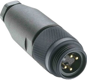 11589 RSC 40/9, Circular Connector, 4 Contacts, Cable Mount, 7/8 Connector, Plug, Male, IP67, RSC Series