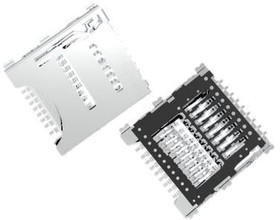 10102166A812A, Memory Card Connectors MICRO SD PUSH PULL TYPE 3 IN 1