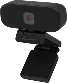 Фото 1/4 Камера Web Оклик OK-C015HD черный 1Mpix (1280x720) USB2.0 с микрофоном