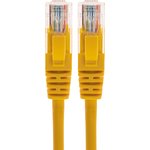 02-0105-105, Патч-корд U/UTP, CAT 5e, RJ45-RJ45, 26AWG, LSZH, желтый, 1,5м