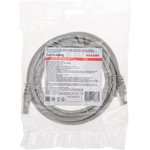 02-0290-3, Патч-корд U/UTP, CAT 6, RJ45-RJ45, 26AWG, LSZH, серый, 3м