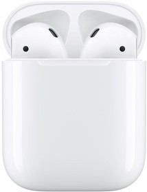Фото 1/8 Наушники Apple AirPods 2 A2032,A2031,A1602, with Charging Case, Bluetooth, вкладыши, белый [mv7n2am/a]