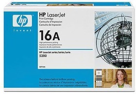 Фото 1/10 Картридж HP Q7516A (HP 16A) для принтеров HP LaserJet 5200, 5200dtn, 5200tn (черный, 12000 стр.)