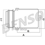 Denso Компрессор кондиционера DCP17035