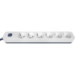 Powercom SP-06W 3.0M, Фильтр-удлинитель PowerCom SP-06W 3.0M, 6 розеток, белый ...