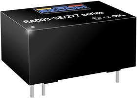 RAC03-05SE/277, AC/DC Power Modules 3W 80-305Vin 5Vout 600mA