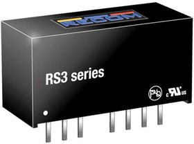 RS3-2405S/H2, Isolated DC/DC Converters - Through Hole 3W DC/DC 2kV REG 2:1 18-36Vin 5Vout