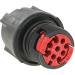 CL1F1203, Standard Circular Connector 9P Socket Plug IP67 In-Line Shell Size 1