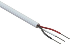 30-00375, Multi-Conductor Cable Polyvinyl Chloride 3Conductors 24AWG 4.4mm 300V White Polyvinyl Chloride