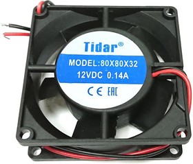 Вентилятор Tidar RQD 8032MS 80x32 12v 0.14a 2 pin