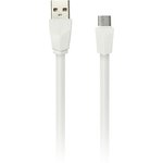 Дата-кабель Smartbuy USB - micro USB, плоский, длина 1 м, белый (iK-12r white)