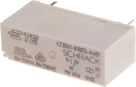 V23061-B1005-A401, Реле 1 переключ. 12VDC, 8A/400VAC SPDT